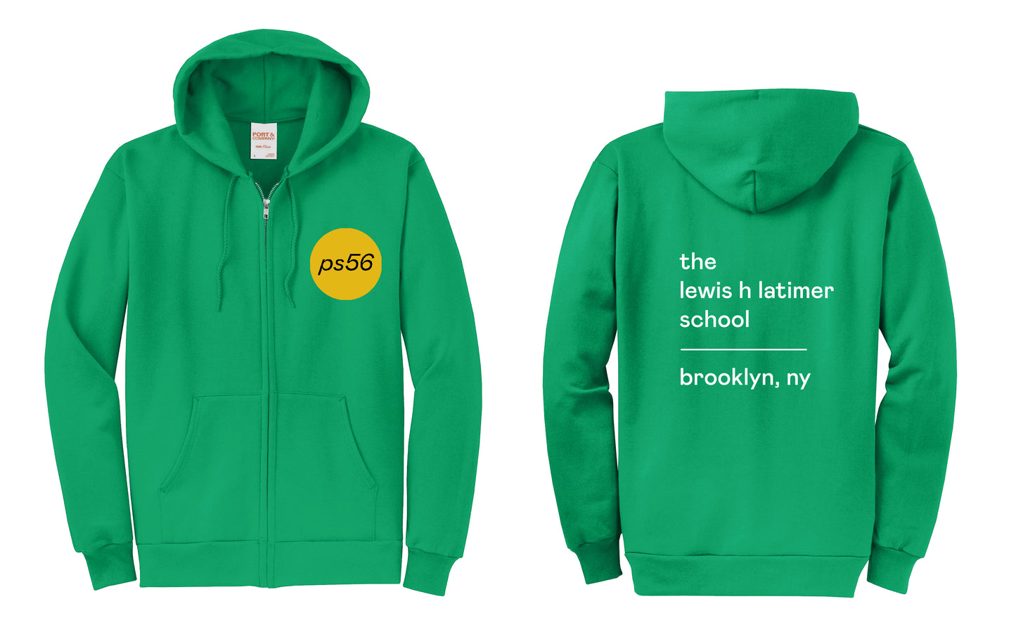 ADULT: Zip Hoodies RED, BLUE, GREEN, LIGHT BLUE