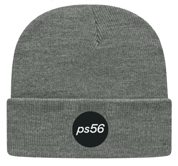 Beanie - Grey with Black Logo